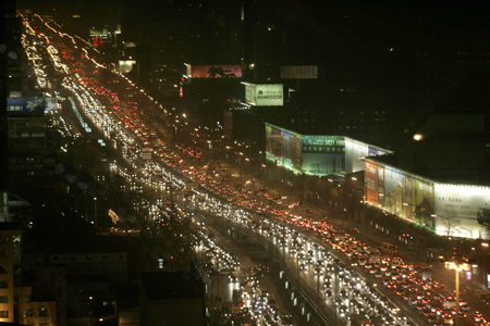 beijing rush hour traffic jam