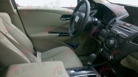 2013 Acura RDX testing in China