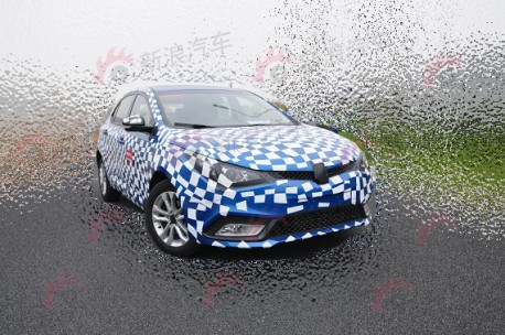 new MG5 testing in China