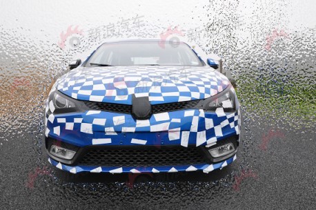 new MG5 testing in China