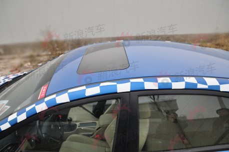 new MG5 testing in China