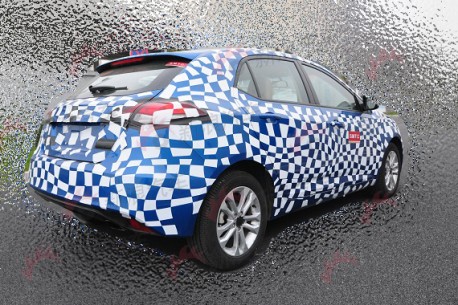 new MG5 testing in China