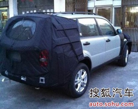 new Ssangyong Rexton SUV testing in China