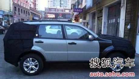 new Ssangyong Rexton SUV testing in China