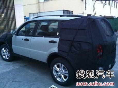 new Ssangyong Rexton SUV testing in China