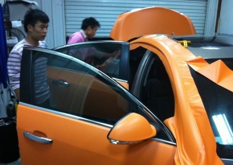 Buick Regal matte orange Taxi from China