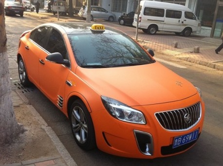 Buick Regal matte orange Taxi from China