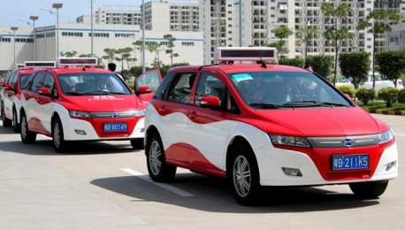 BYD e6 electric taxi