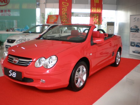 Pink BYD S8 CC from China