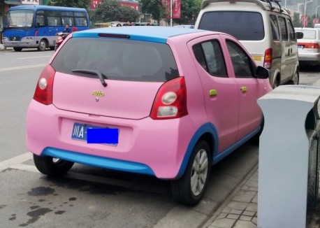 Pink Suzuki Alto China