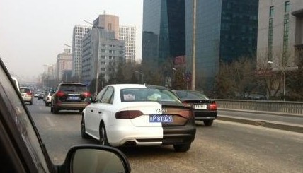 Audi A4 Coupe in matte-black, and white