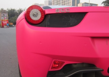 Pink Ferrari 458 Italia from China