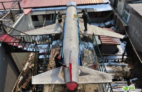 Farmer from China makes an airplane