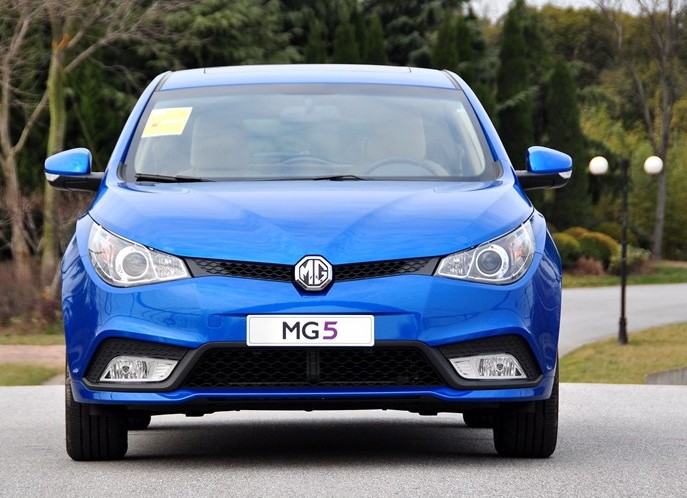 The new MG5 naked from all sides in China