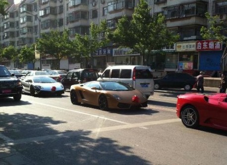 Supercar wedding in China