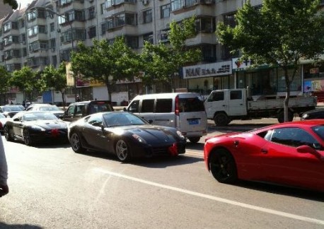 Supercar wedding in China