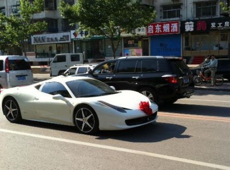 Supercar wedding in China