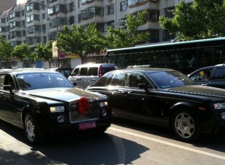 Supercar wedding in China