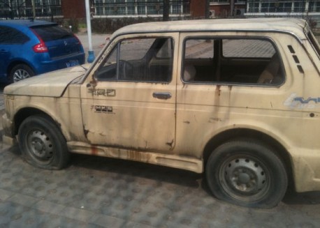 Lada Niva with a body-kit