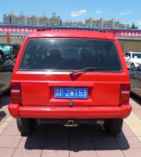 red Beijing-Jeep Cherokee in China