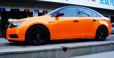 Chevrolet 'M Cruze' is orange & black in China