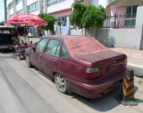 Spotted in China: Daewoo Cielo is a storage room