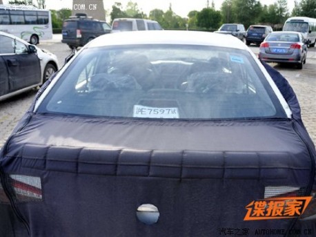 Luxgen 5 sedan testing in China