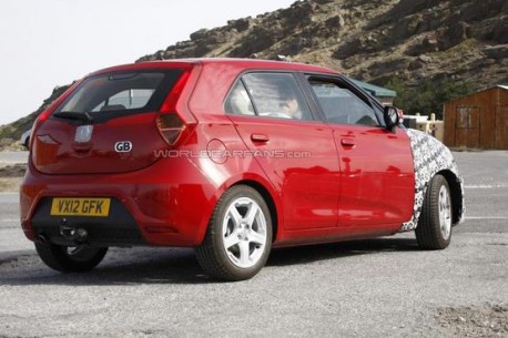 facelifted MG3 testing in the UK