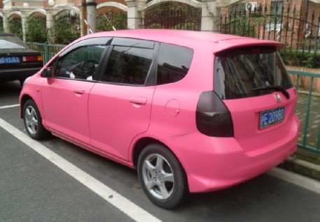 Honda Fit is Pink in China