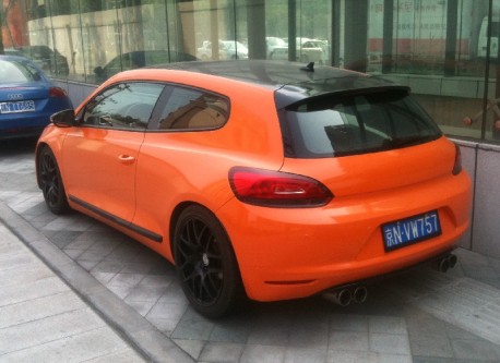 Volkswagen Scirocco is very Orange in China
