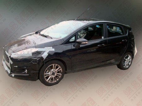 facelifted Ford Fiesta testing in China