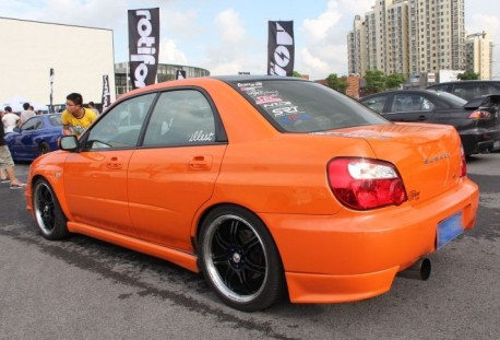 Subaru Impreza WRX STi is very Orange in China