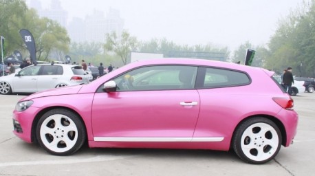 Volkswagen Scirocco in Pink in China