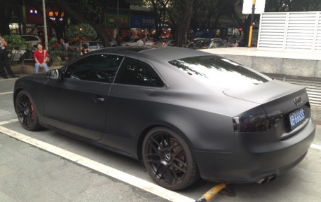 Audi A5 Coupe is matte black in China