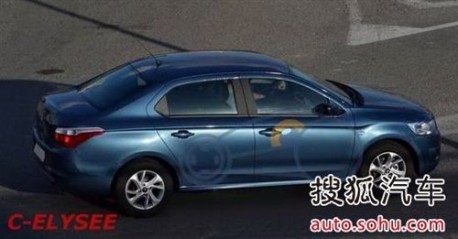 Spy Shots: new Citroen c-Elysee testing in China