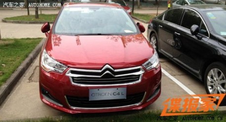 Citroen C4L completely naked in China