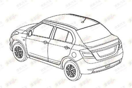 Patent Applied: Suzuki Swift sedan coming to China 