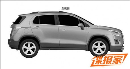 Patent Applied: Chevrolet Trax to come to China (?)