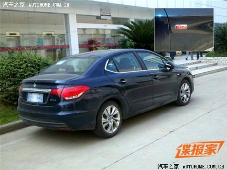 Citroen C4L naked in China again