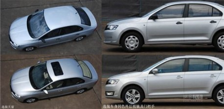 Spy Shots: Skoda Rapid is Naked in China