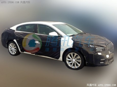 Spy Shots: facelifted Buick Lacrosse losing some camo in China