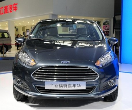 Facelifted Ford Fiesta sedan debuts on the Guangzhou Auto Show