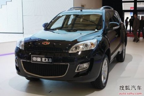 Spy Shots: Geely Emgrand EX8 will be launched in China next year