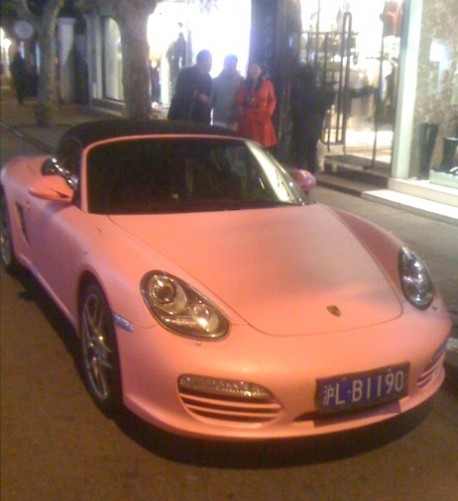 Porsche Boxster is Pink in China