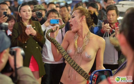 Dangerous Animals at the Guiyang Auto Show in China