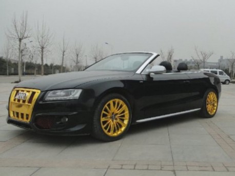 Audi S5 Cabriolet has a Golden Grille in China