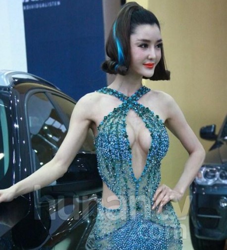 Hot Chinese Girl at the Changsha Auto Show
