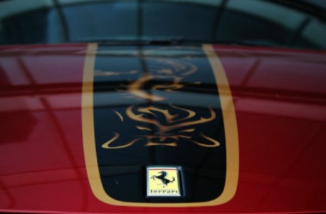 Santa Claus smiles on the Ferrari 458 Italia China Limited Edition