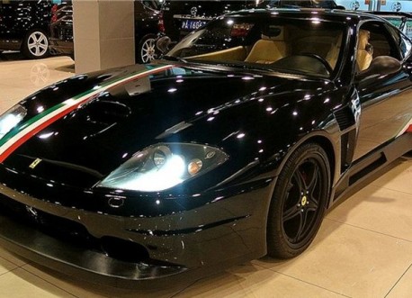 Ferrari 575 Maranello with a racy body kit from China