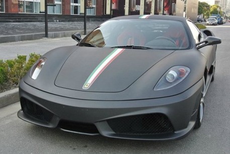 Ferrari F430 Scuderia is matte black in China